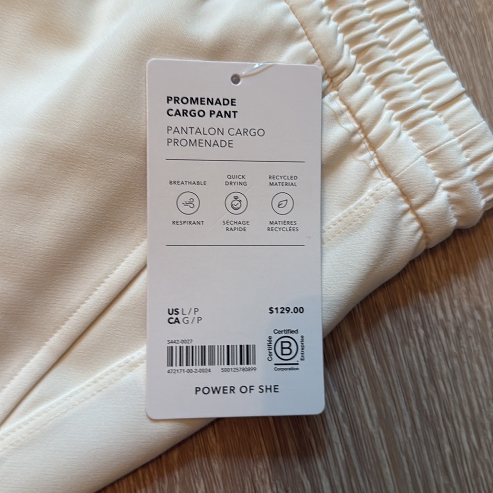 Athleta Magnolia White Promenade Cargo Pants - Picture 3 of 8